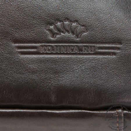 Кожаная деловая сумка "Хантер" (коричневая)